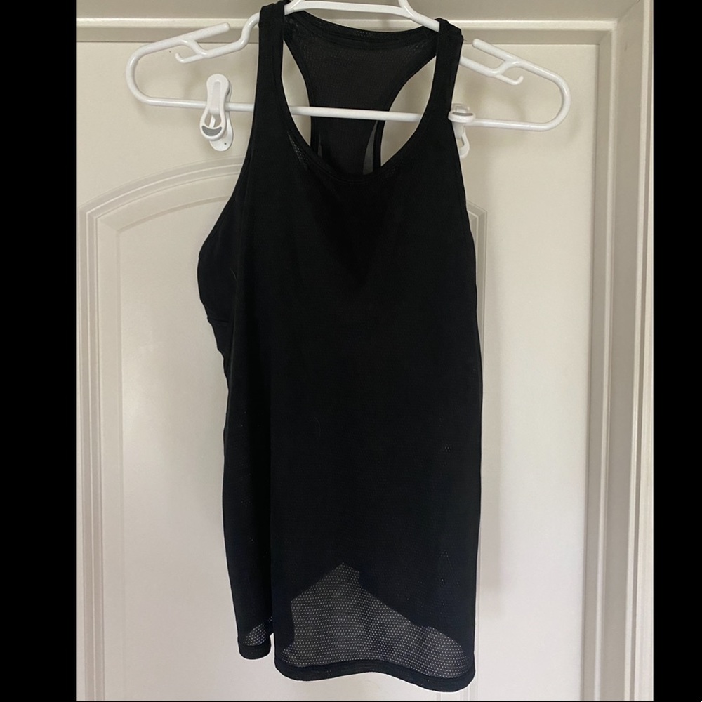 Lululemon Pushing Limits Tank 2 in 1, Black, Size 6